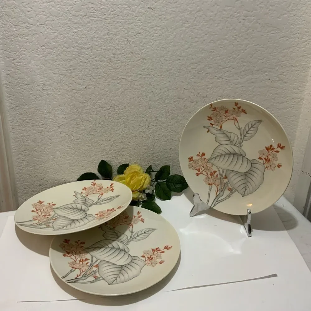 Vintage Castleton Mandalay Ching Chih Yee 10 5/8” Dinner Plates Set of 3 G6